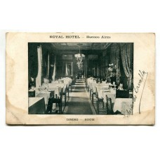 CIUDAD DE BUENOS AIRES ROYAL HOTEL ANTIGUA TARJETA POSTAL